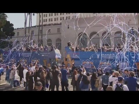 Los Angeles Dodgers celebrate World Series win with parade
