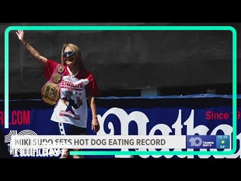 Miki Sudo, Tampa Bay native, sets record, wins 10th Nathan's Hot Dog Eating Contest