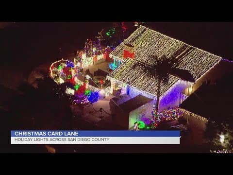 Holiday lights across San Diego | Christmas Card Lane