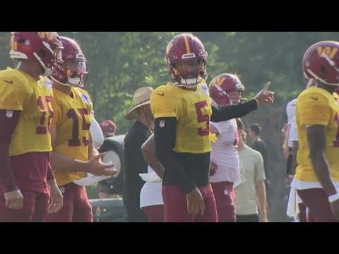 Washington Commanders final practice before heading to New England