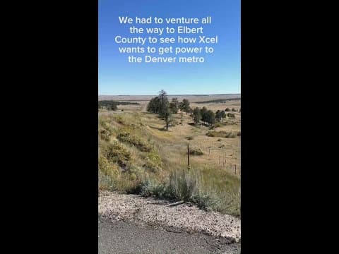 Xcel Energy is looking to get power to Denver through Elbert County