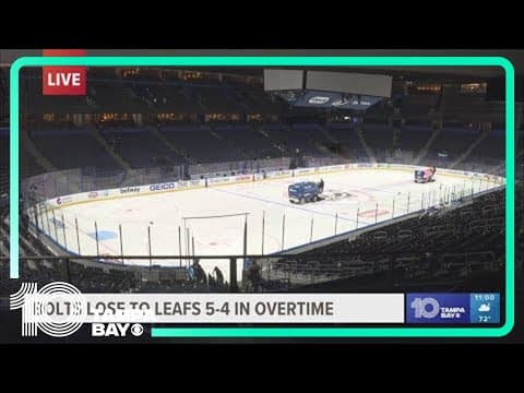 Tampa Bay Lightning lose to Maple Leafs 5-4 in OT