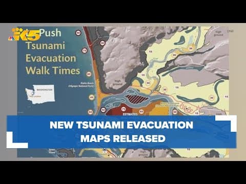 New tsunami evacuation maps show how long it would take to evacuate on foot