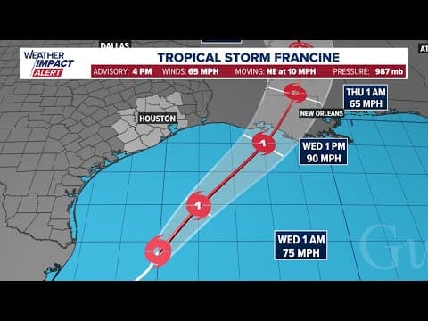 CenterPoint Energy giving update on Tropical Storm Francine