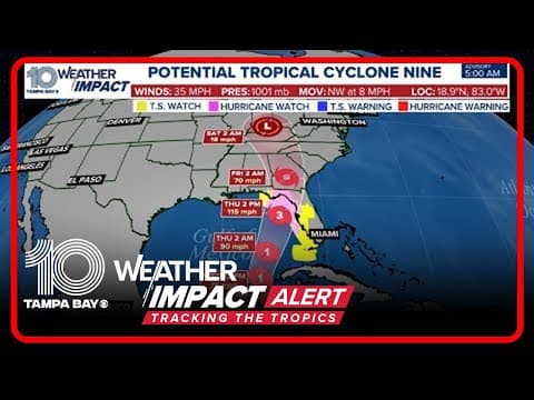LIVE TROPICS: Spaghetti models, forecast cone, watches, warnings