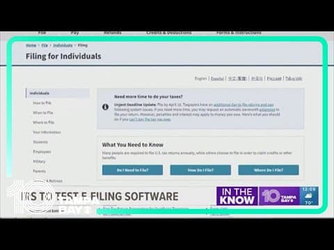 IRS to test software allowing you to file your taxes for free