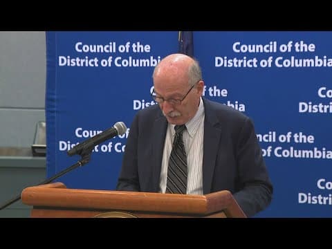 Full press conference: DC Council Chair Phil Mendelson talks RFK Stadium deal