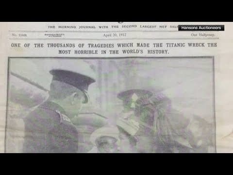 Auction house sells 112-year-old newspaper article about the Titanic