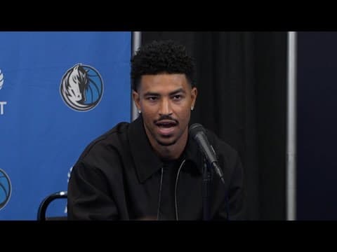 Mavs press conference | Quentin Grimes on having professional athletes in his family