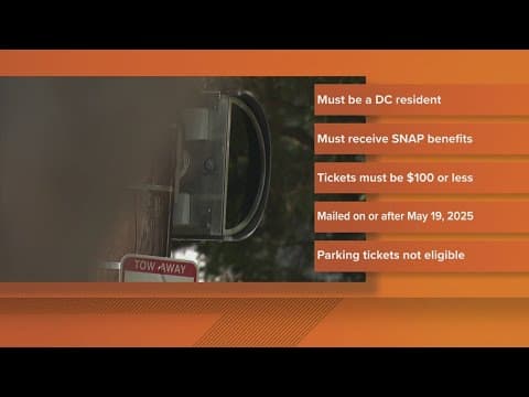 Some speed camera ticket fines are being cut in half in DC