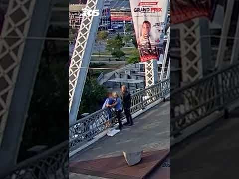 Jon Bon Jovi rescues woman  in distress on Nashville bridge