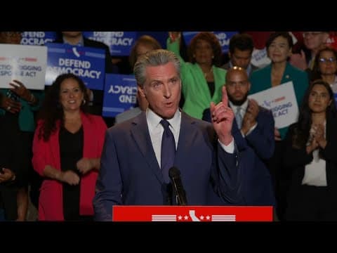 California Gov. Gavin Newsom calls for special election for  redistricting
