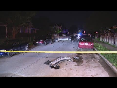 Drunk-driving crash kills 1, hits 7 cars on Indy's southwest side