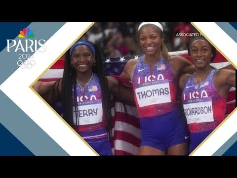 Paris Olympics: Team USA wins gold in the women's 4x100 final