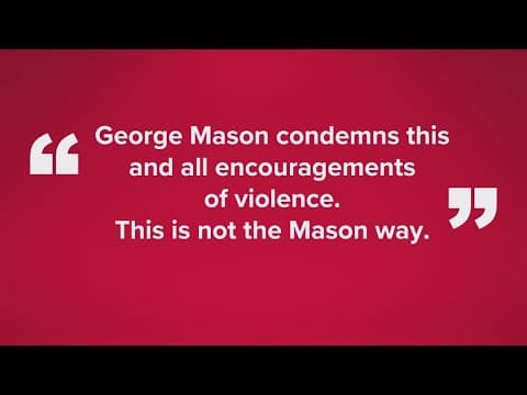 George Mason University student writes essay calling for violence against Trump administration