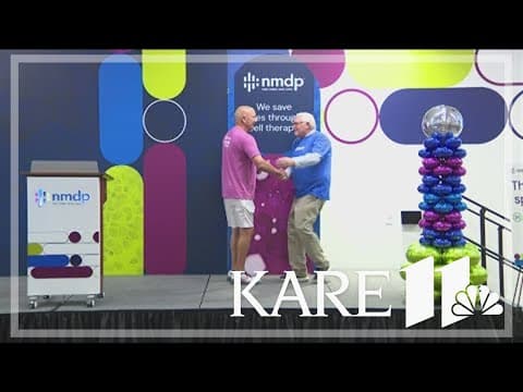 Stem cell recipient meets his courier