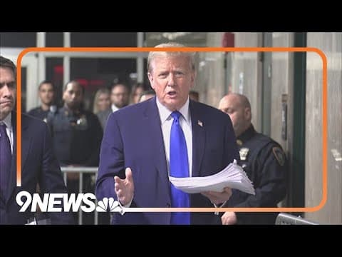 Opening statements set for Monday in Trump's hush money case