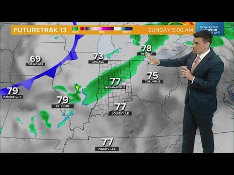 When will some cooler air return to Indiana?