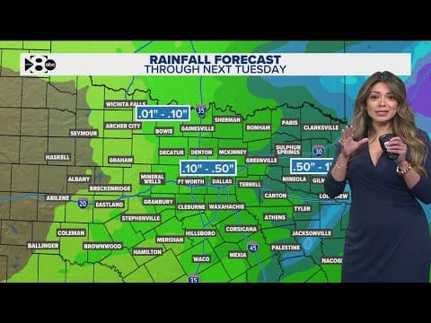 DFW Weather | Rain expected this weekend, early next week in 14 day forecast