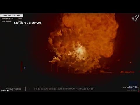 Dramatic video shows SpaceX Starship explosion