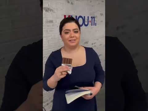 Trying to see how many KHOU 11 News employees will eat a KitKat the “right” way!