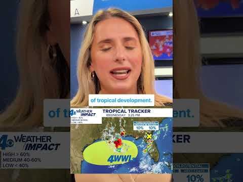 Tropical disturbance in the Gulf will bring more clouds, passing storms