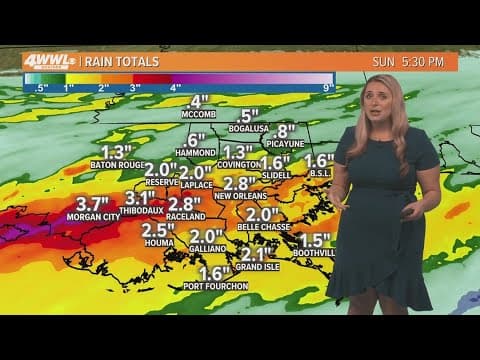 New Orleans Weather: Heavy rain and storms Sunday