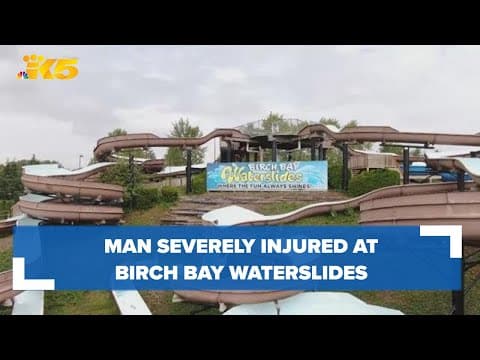 Birch Bay Waterslides closes for season early after a man is severely injured on a waterslide
