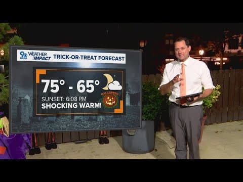 The Halloween forecast is freaky warm