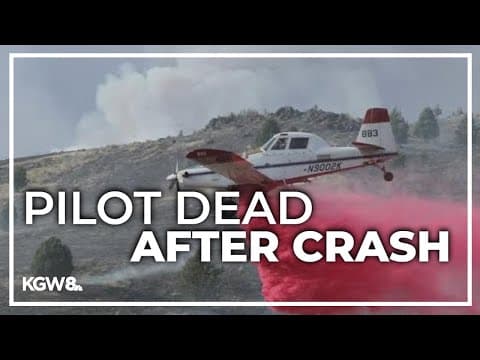 Air tanker fire pilot helping fight eastern Oregon wildfire dies in crash