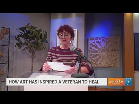 Art has inspired a veteran to heal from PTSD and traumatic brain injury