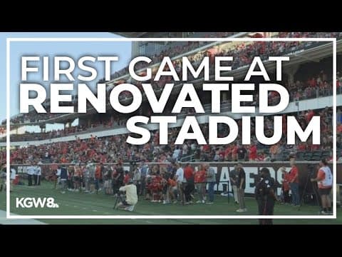 Oregon State host's first game at completed Reser Stadium