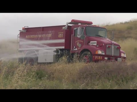 Cal Fire sprays roadside retardant to prevent wildfires