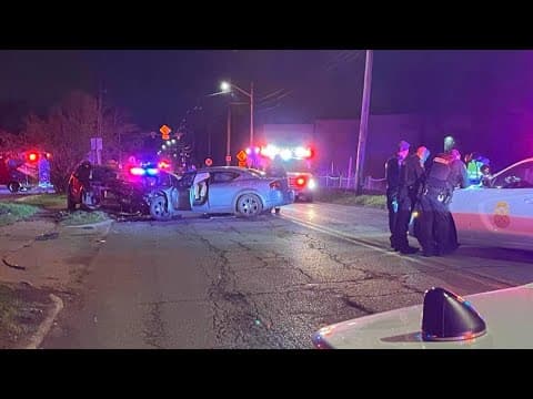 Infant critical, 4 other people hospitalized after 2-car crash on Indy’s near west side