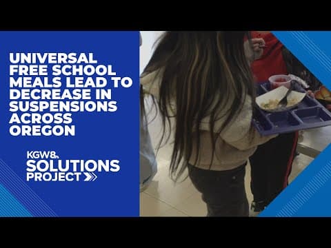 Free school meals lead to less suspensions across Oregon