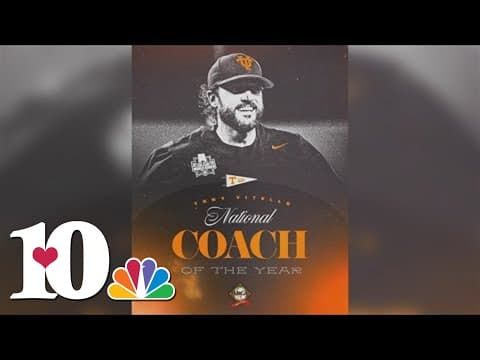 Tony Vitello recognized as America Baseball Coaches Association National Coach of the Year