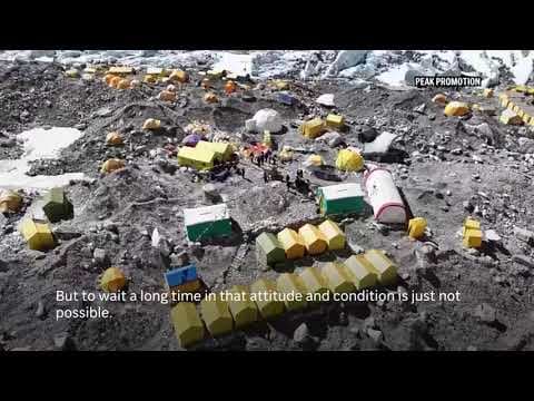 Everest's highest camp littered with frozen garbage, cleanup likely to take years, Sherpas say
