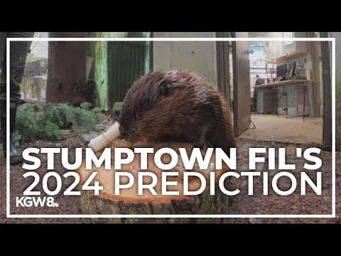 Oregon Zoo’s Filbert the Beaver predicts early spring