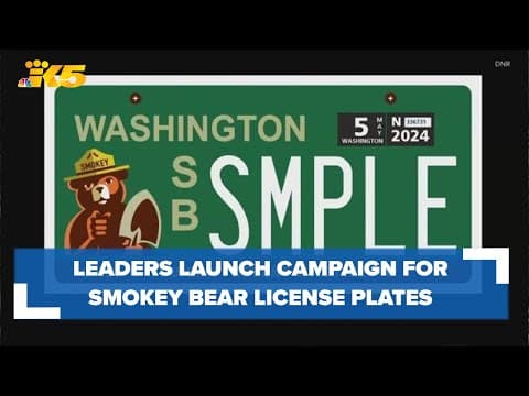 State leaders launch campaign for Smokey Bear license plates