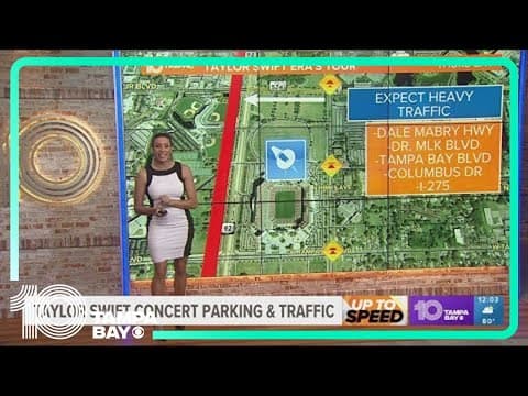 Expect major traffic delays near Raymond James Stadium for Taylor Swift concert
