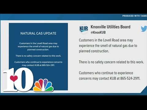 Construction crews working near Lovell Rd., nearby residents could small natural gas