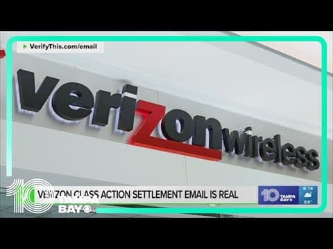 Yes, the Verizon class action lawsuit settlement email is real