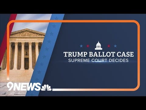 Supreme Court hears arguments on whether Trump can be on Colorado ballot