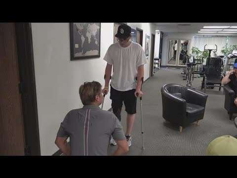 Ukrainian teen who lost a leg during the war is in San Diego for prosthetic care