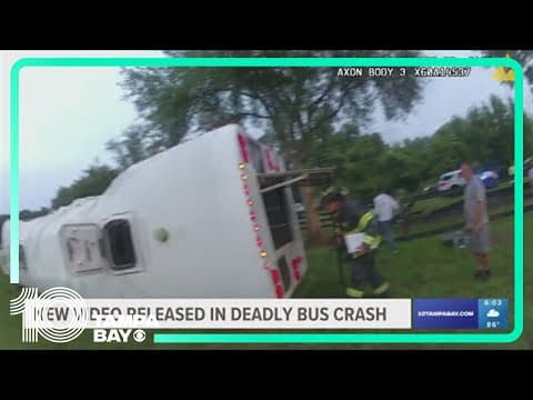 New video released in deadly bus crash that killed 8 farmworkers near Ocala, Florida