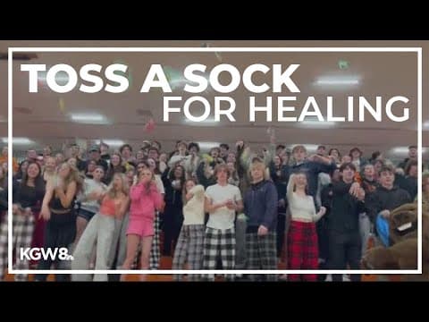 Beaverton High community toss socks for a good cause