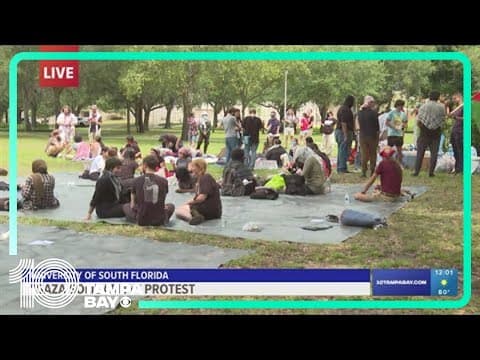 Pro-Palestine protests continue across the nation on college campuses, including USF