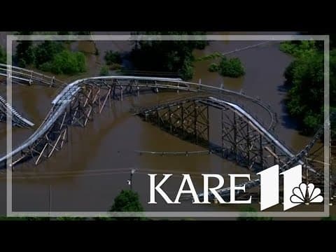 VIDEO: Valleyfair closes coasters due to rising water