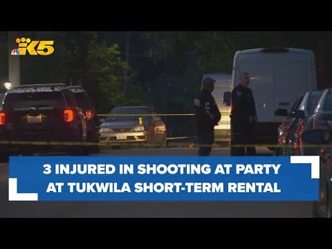 3 injured in shooting at 100-plus party at short-term rental in Tukwila