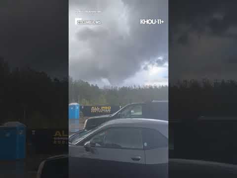A tornado rips up a roof in Mississippi #shorts